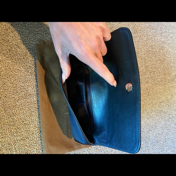 Gucci Black Silk Crystal Front Evening Bag Clutch - Picture 5 of 8